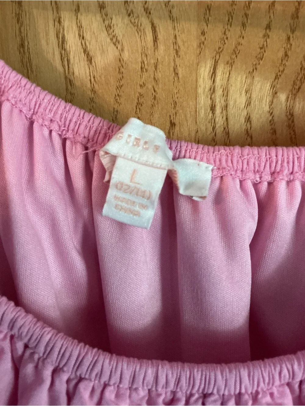 GB girls Pink Puff-Sleeve Casual Dress